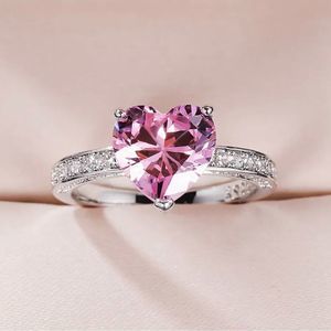 925 PINK SAPPHIRE BRIDAL WEDDING RING